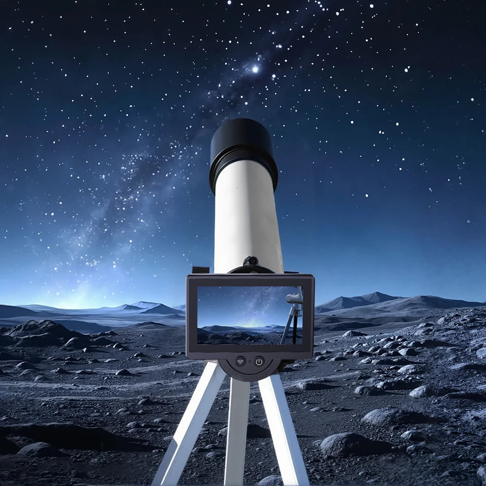 WiFi Electronic Eyepiece 1080P Telescope Camera Eyepiece with 4.3 Inch IPS Screen Digital Eyepiece for Astronomical Telescope