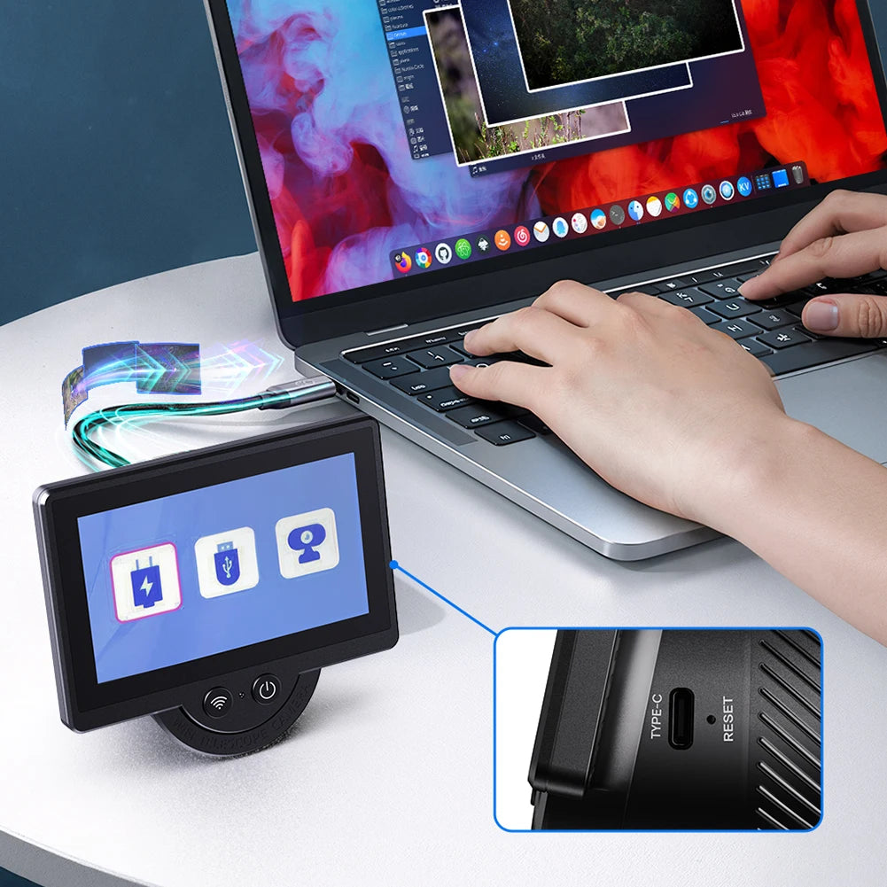 WiFi Telescope Camera Eyepiece with 4.3 Inch IPS Screen Digital Eyepiece Astronomical Telescope Accessories