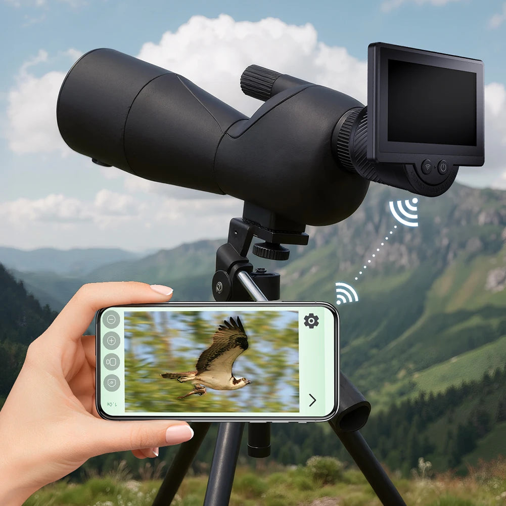 WiFi Telescope Camera Eyepiece with 4.3 Inch IPS Screen Digital Eyepiece Astronomical Telescope Accessories